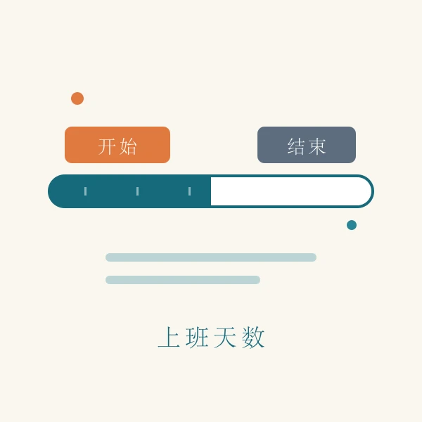 工作日区间计算示意